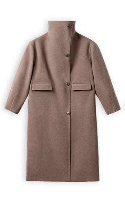 VAAGOON 80's Classic Long Woolen Coat