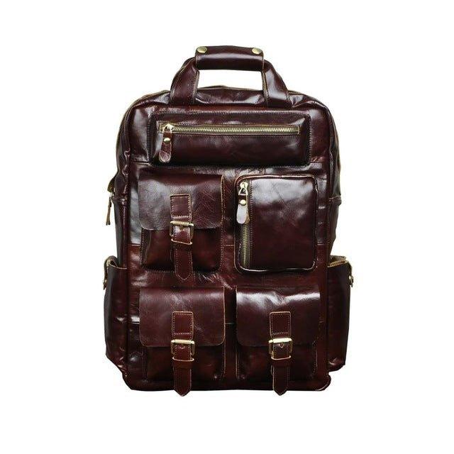 VAAGOON UNISEX LEATHER BACKPACK VGN6774