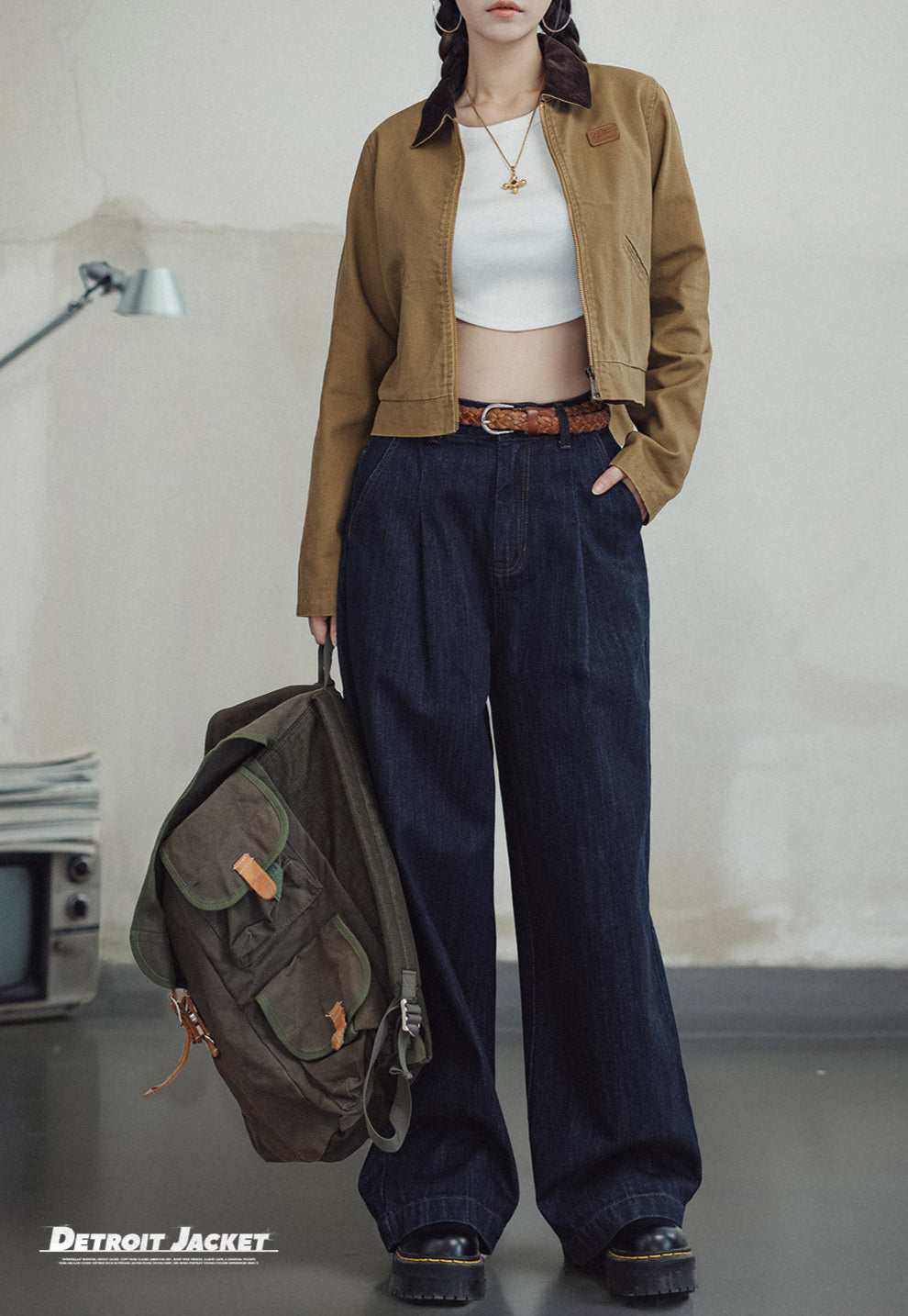 VAAGOON Khaki Detroit Jackets