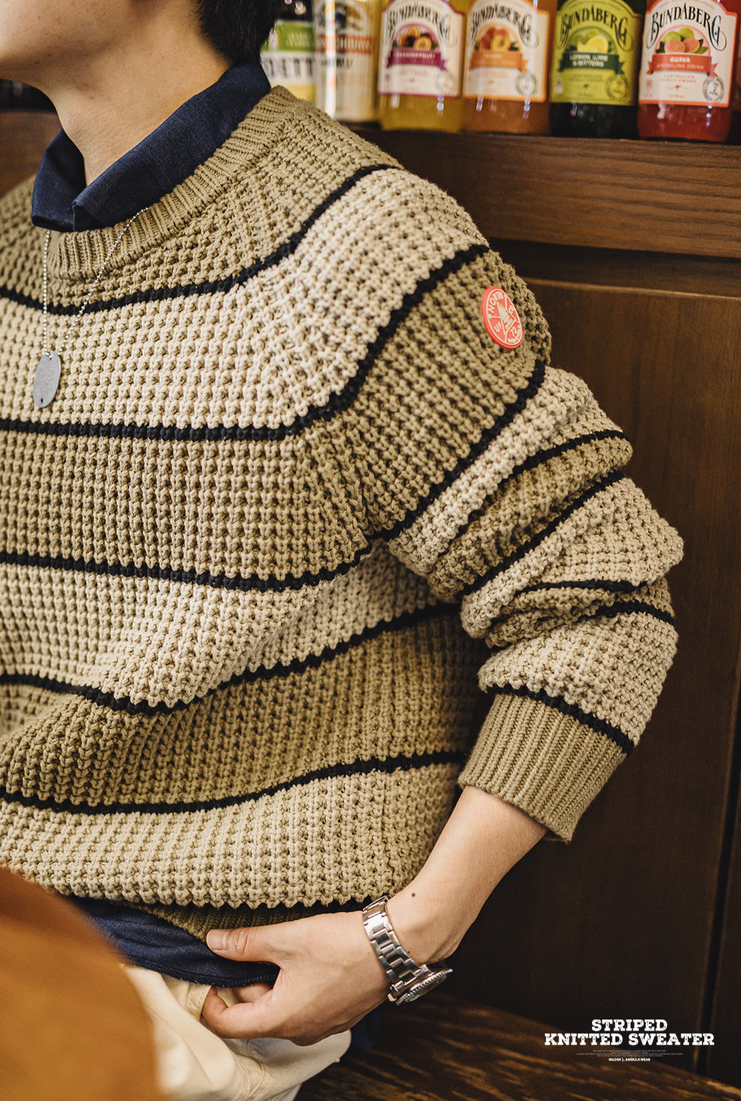 VAAGOON STRIPE KNITTED SWEATER