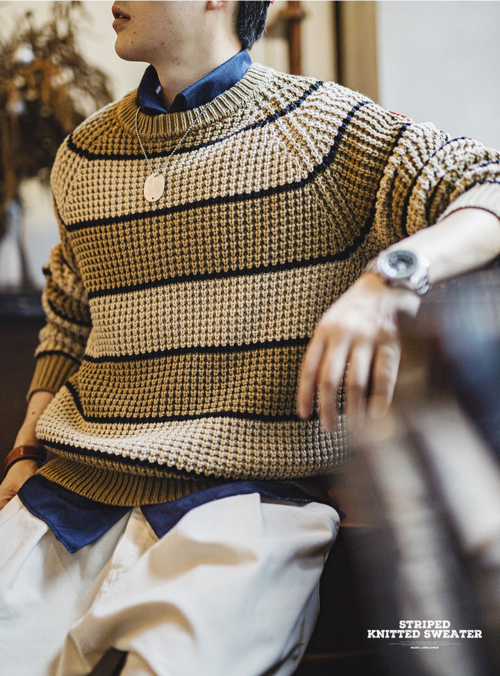 VAAGOON STRIPE KNITTED SWEATER