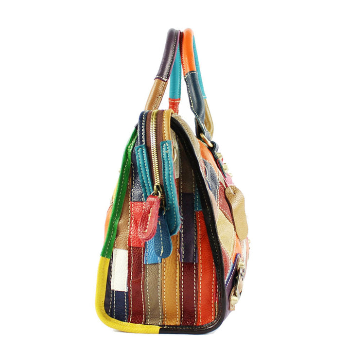 Vaagoon Genuine Leather Checkered Women's Bag