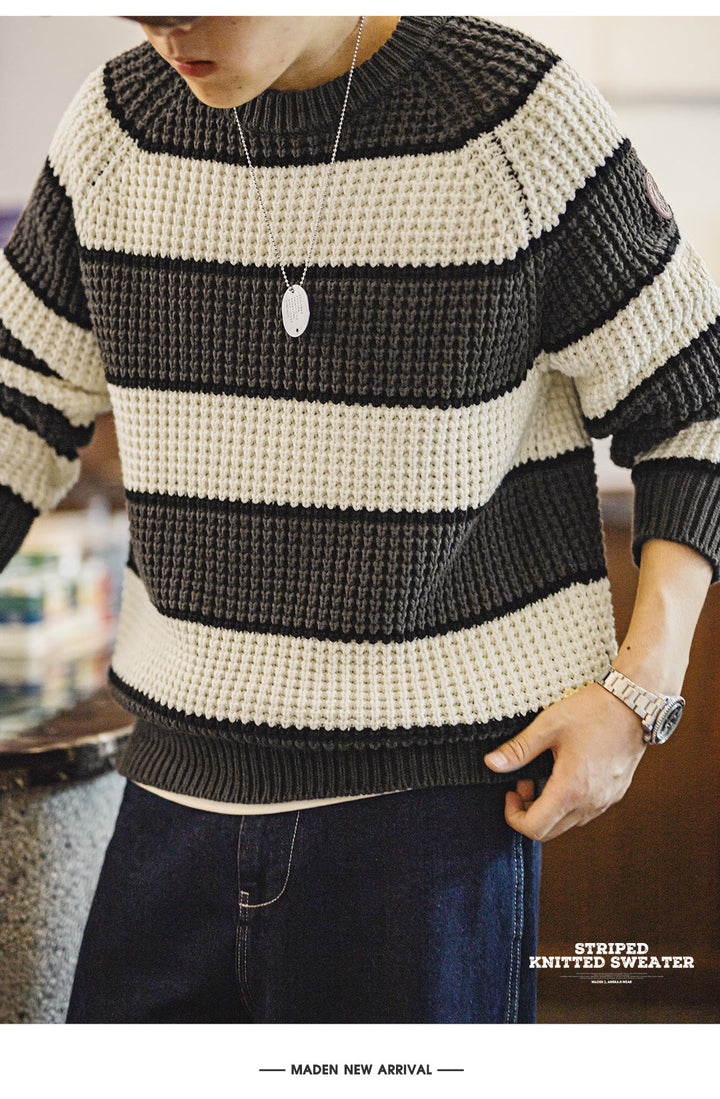 VAAGOON STRIPE KNITTED SWEATER