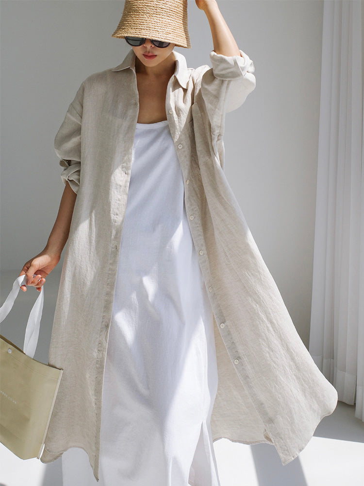 VAAGOON LINEN DRY DRESS