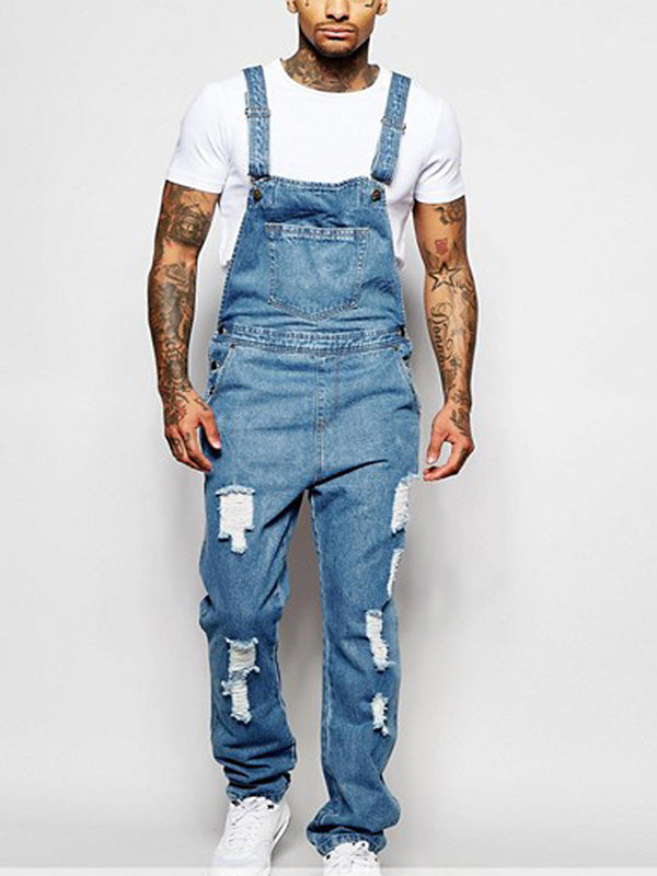 VAAGOON Ripped Distressed Washed Jumpsuit
