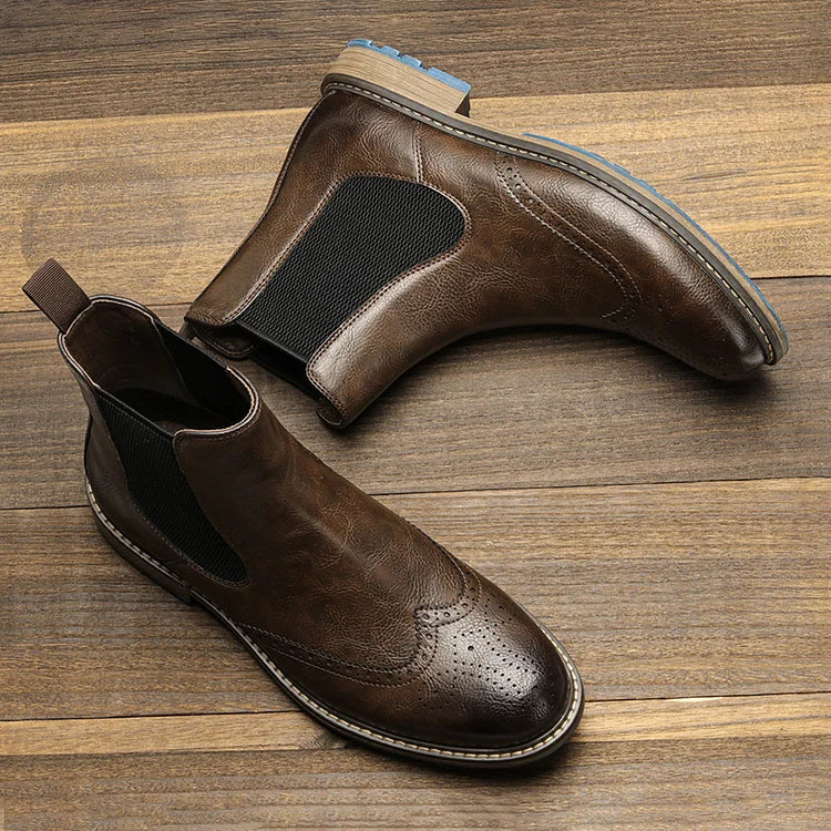 VAAGOON Men's Retro Coffee Shoes