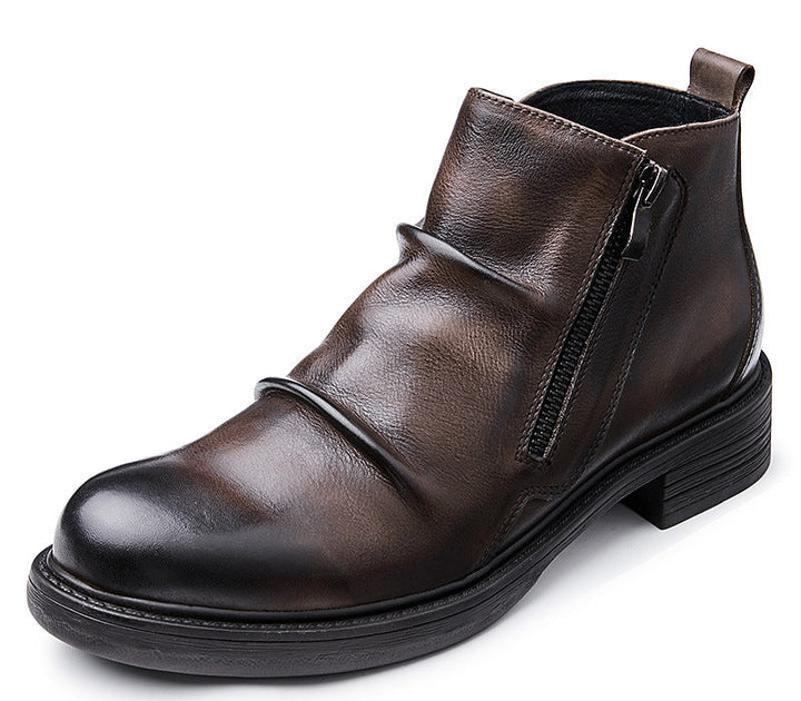 Vaagoon Oxford Zip Leather Boot