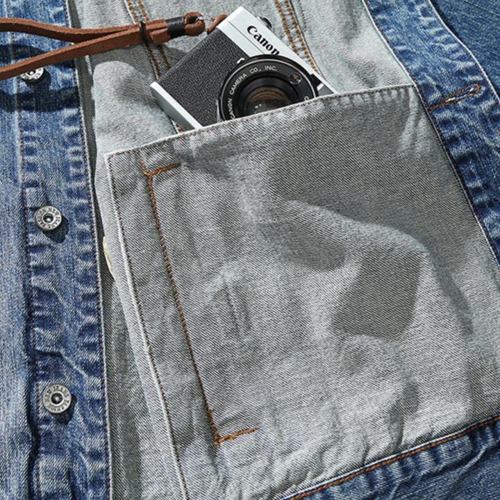 VAAGOON RETRO DENIM POKY SHIRT