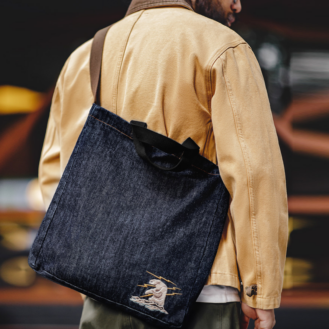VAAGOON SHOULDER DENIM BAG