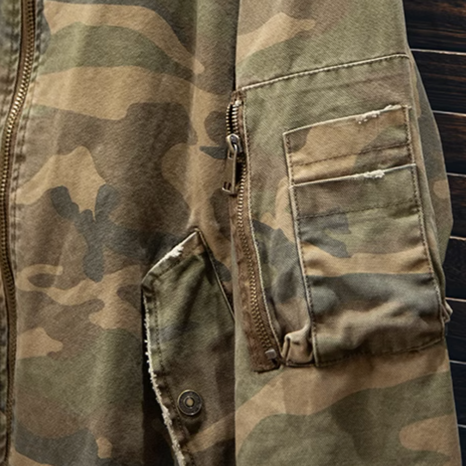 VAAGOON CAMOUFLAGE BOMBER JACKET