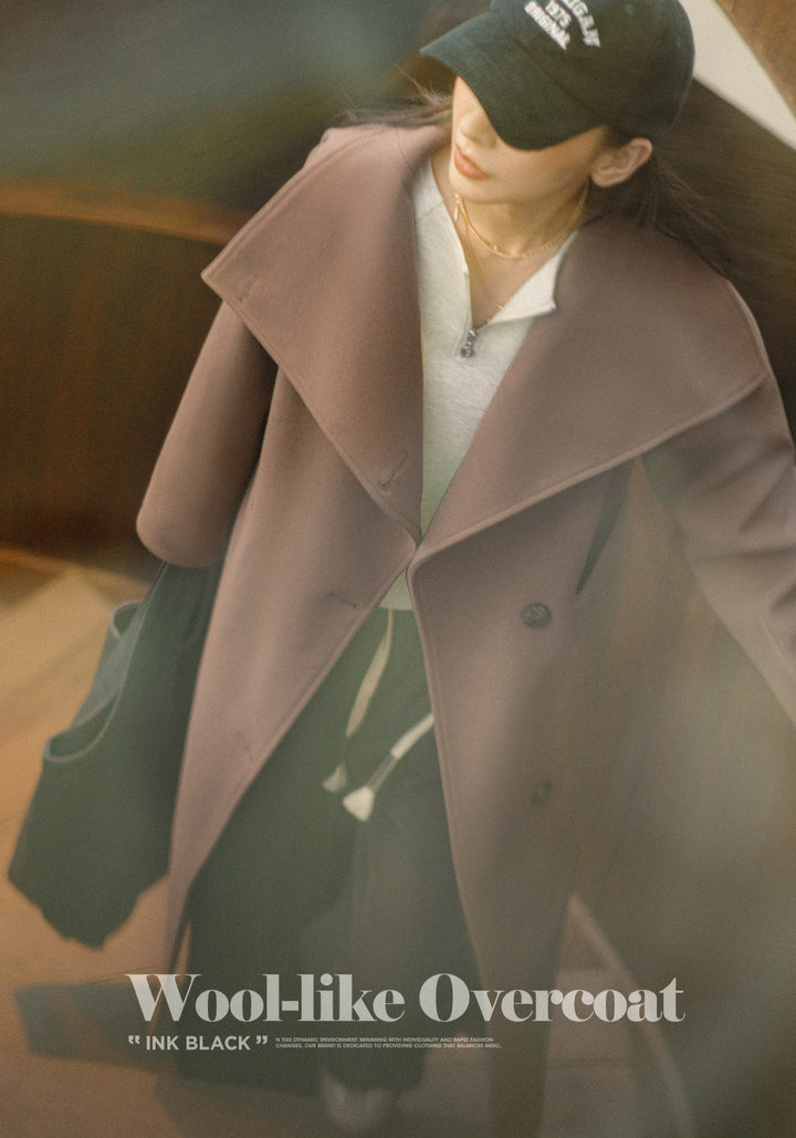 VAAGOON 80's Classic Long Woolen Coat