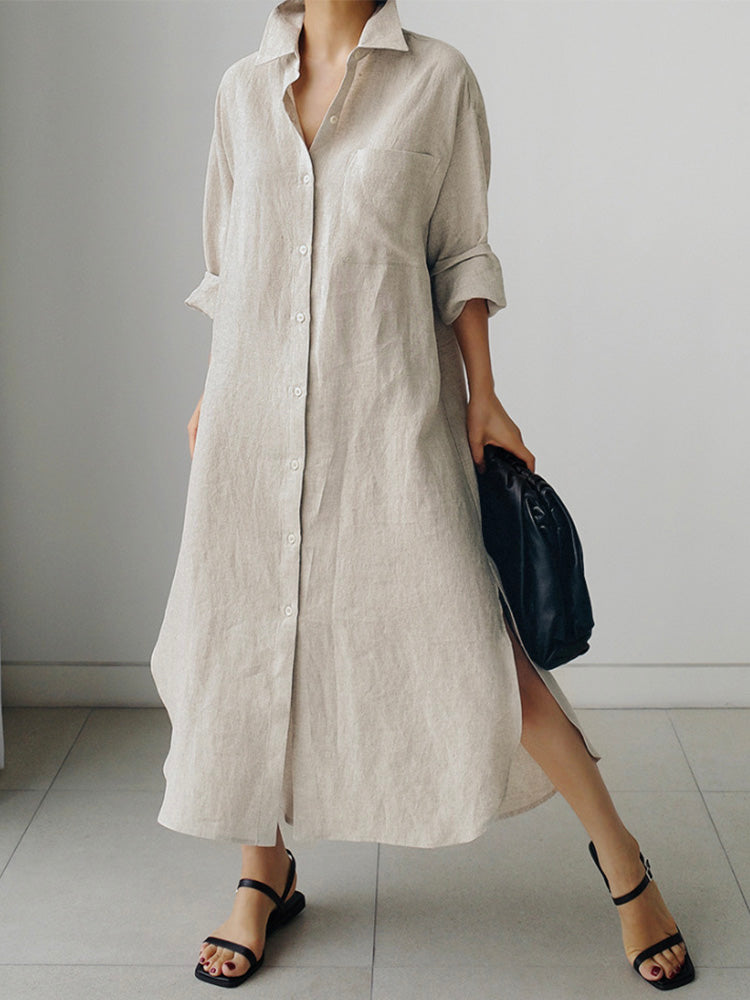 VAAGOON LINEN DRY DRESS
