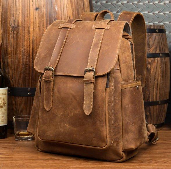 VAAGOON UNISEX LEATHER BACKPACK VGN6757