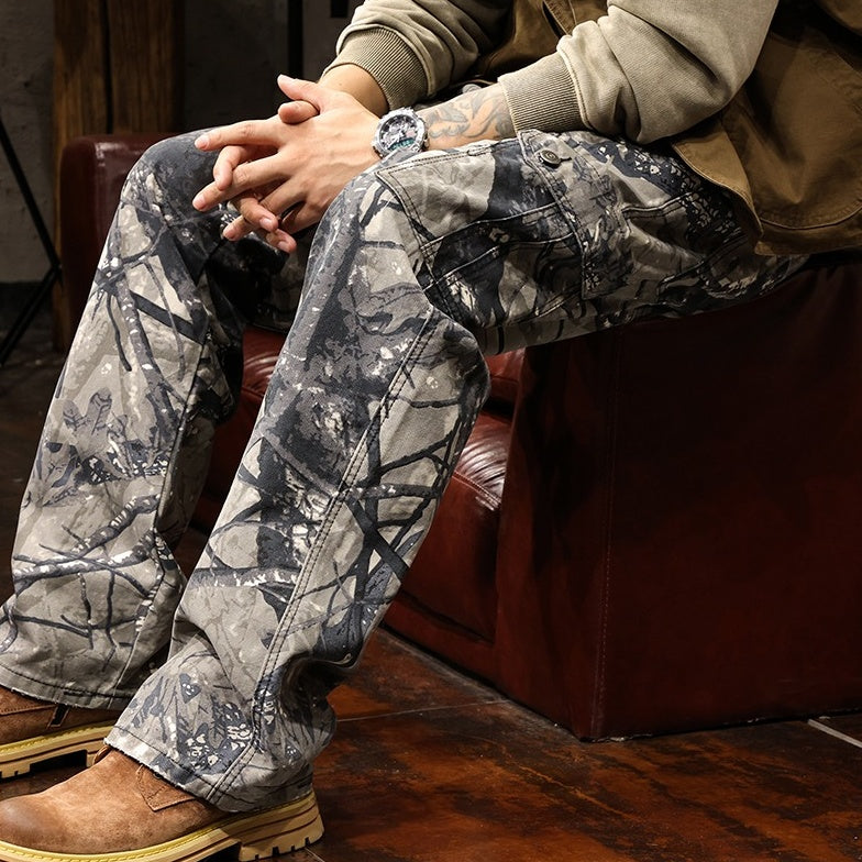 VAAGOON CAMOUFLAGE CANVAS PANTS VGN28945