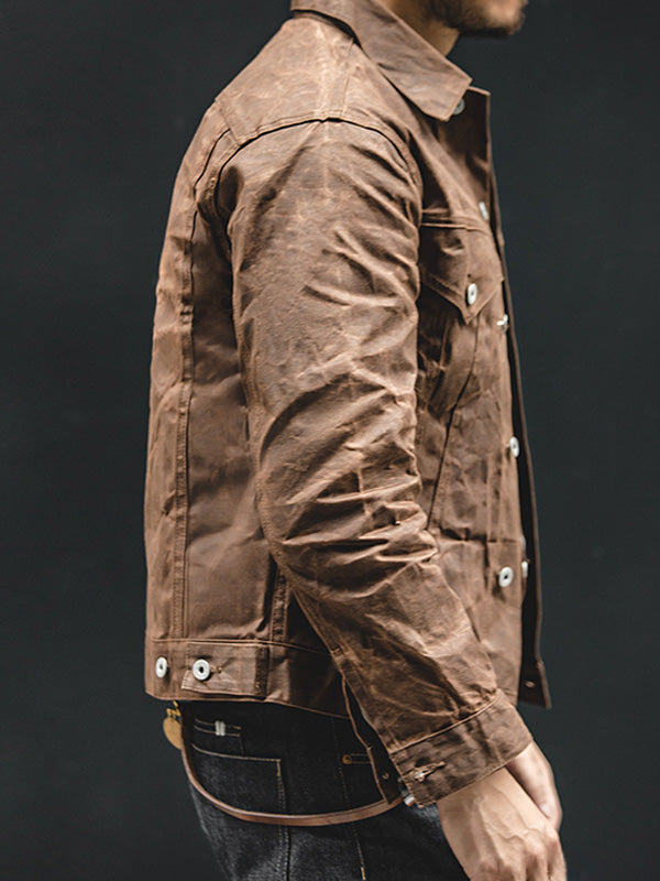 VAAGOON CANVAS OIL WAXED JACKET