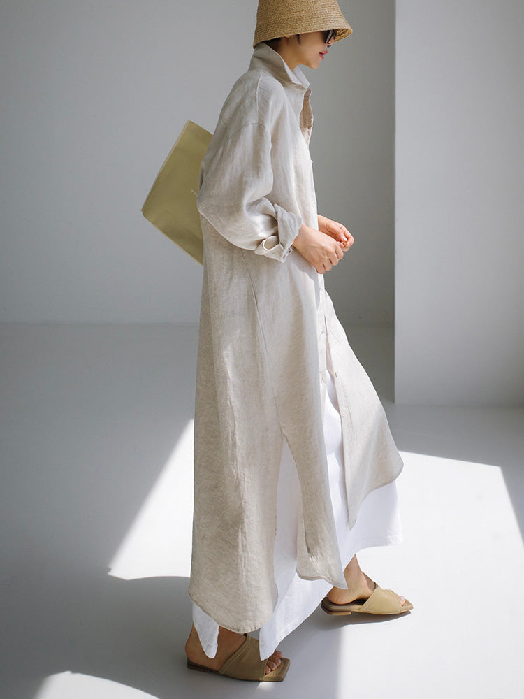 VAAGOON LINEN DRY DRESS