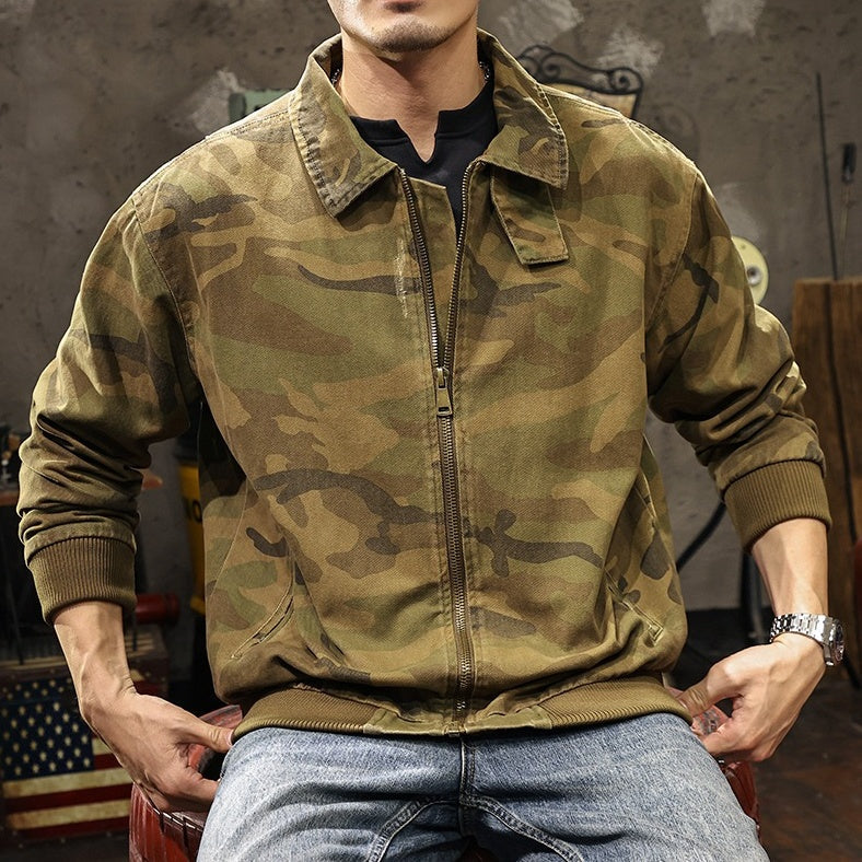 VAAGOON CAMOUFLAGE COLLAR JACKET