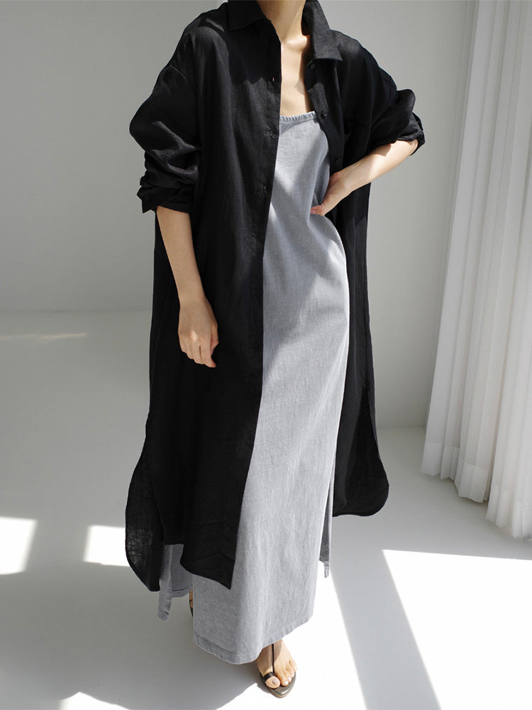 VAAGOON LINEN DRY DRESS