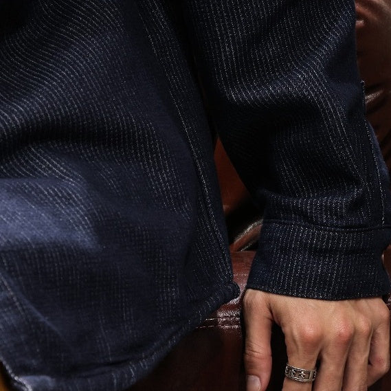 VAAGOON JACQUARD DENIM SHIRT