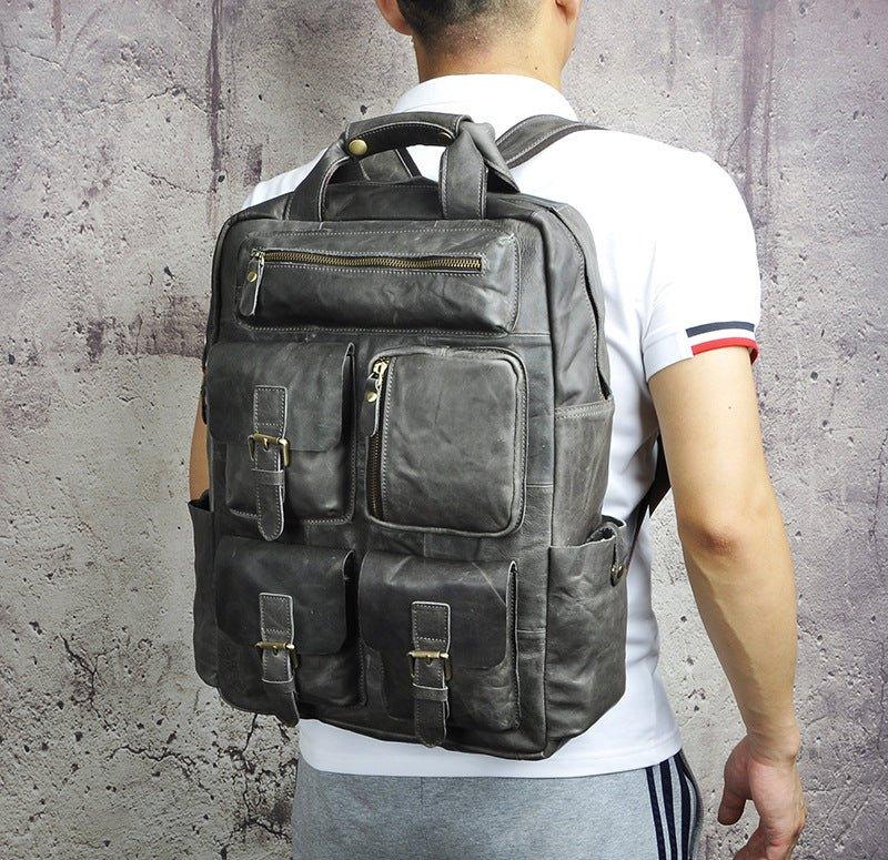 VAAGOON UNISEX LEATHER BACKPACK VGN6774