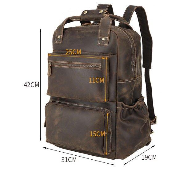 VAAGOON UNISEX LEATHER BACKPACK VGN6769