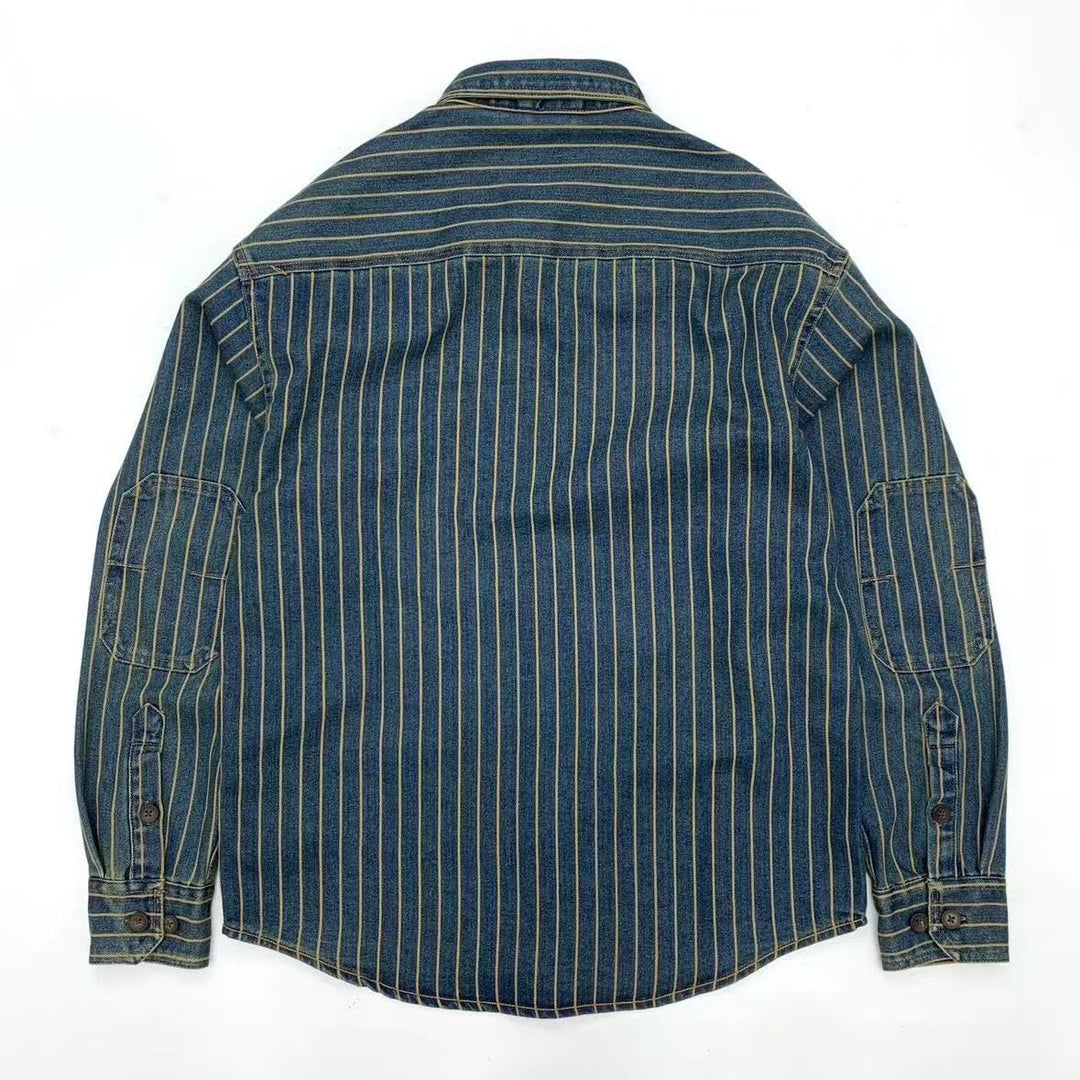 Vaagoon Blue Grid Retro Fit Shirt