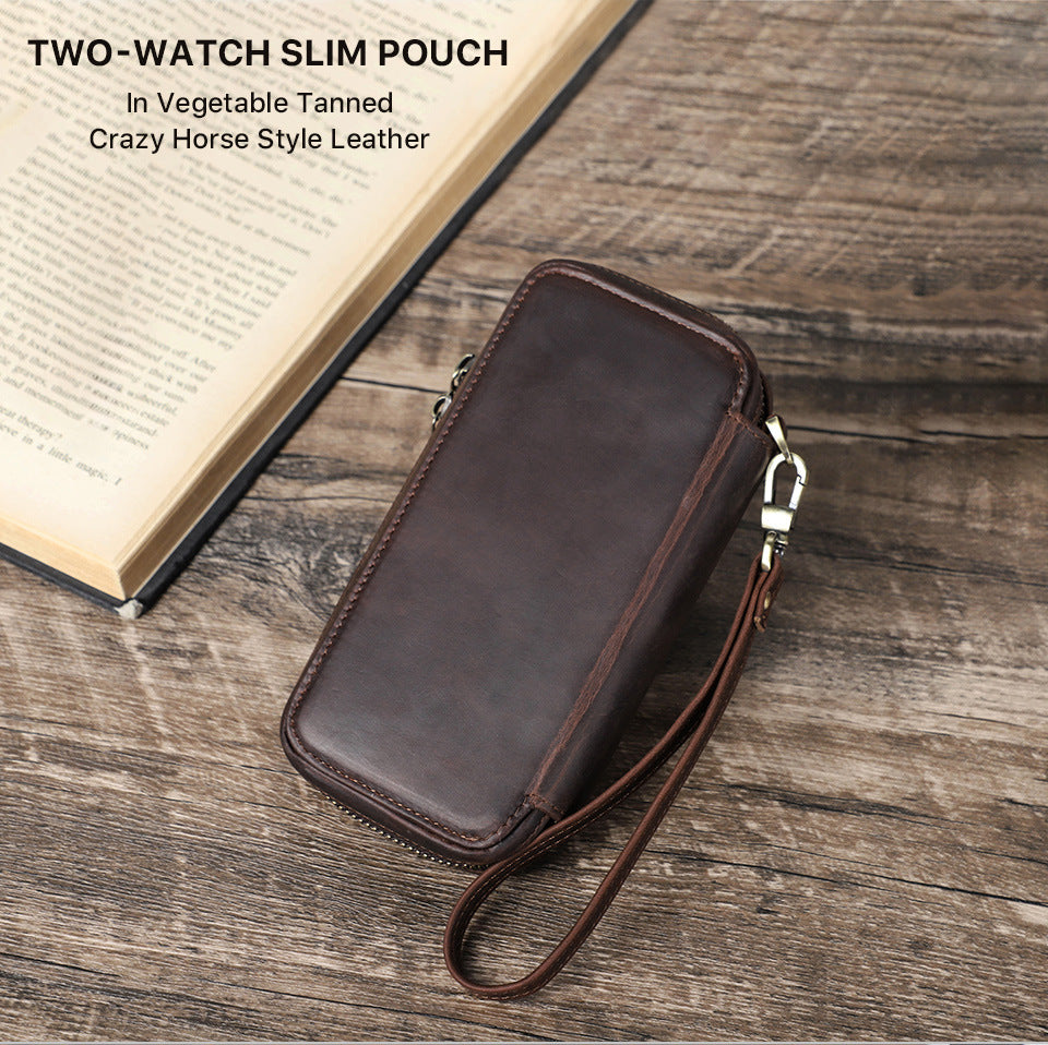 Vaagoon Compact Leather Watch Case