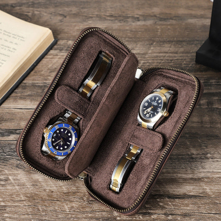 Vaagoon Compact Leather Watch Case