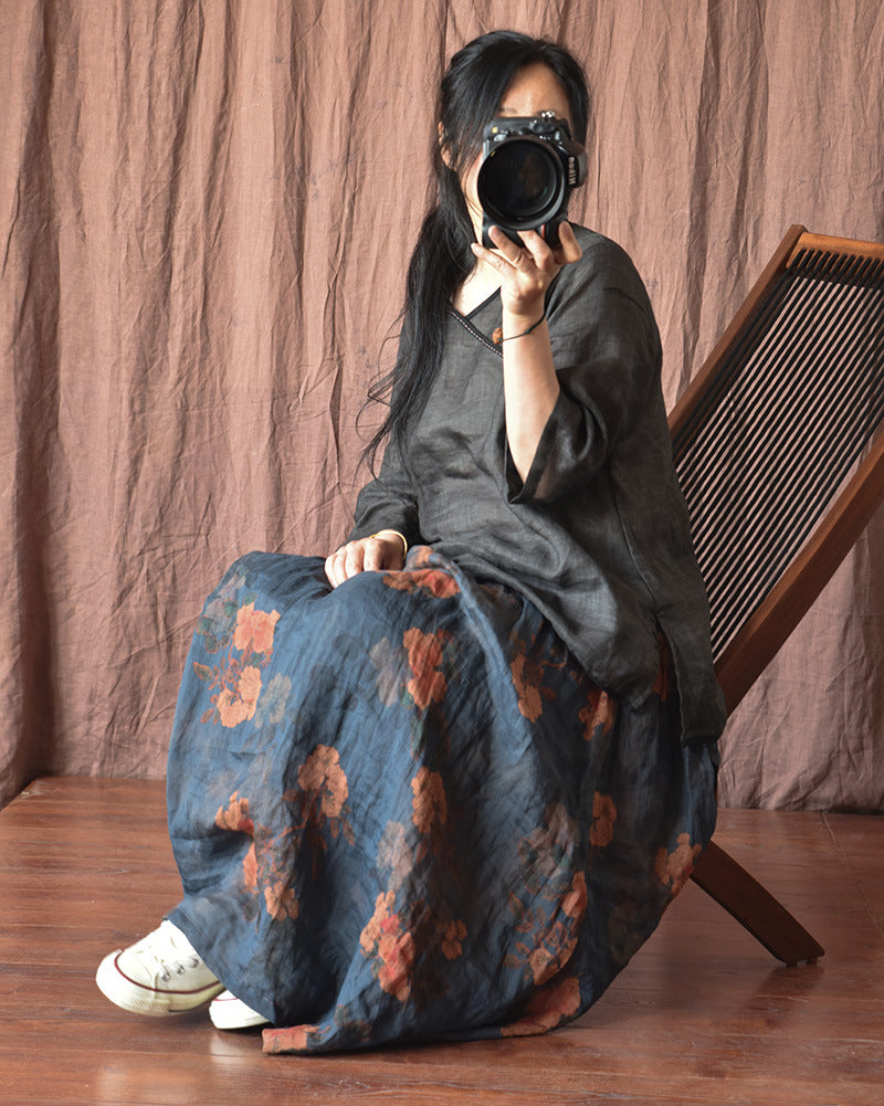 VAAGOON RETRO FLORA SKIRT