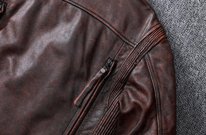 VAAGOON BRAWTA DECO LEATHER JACKET