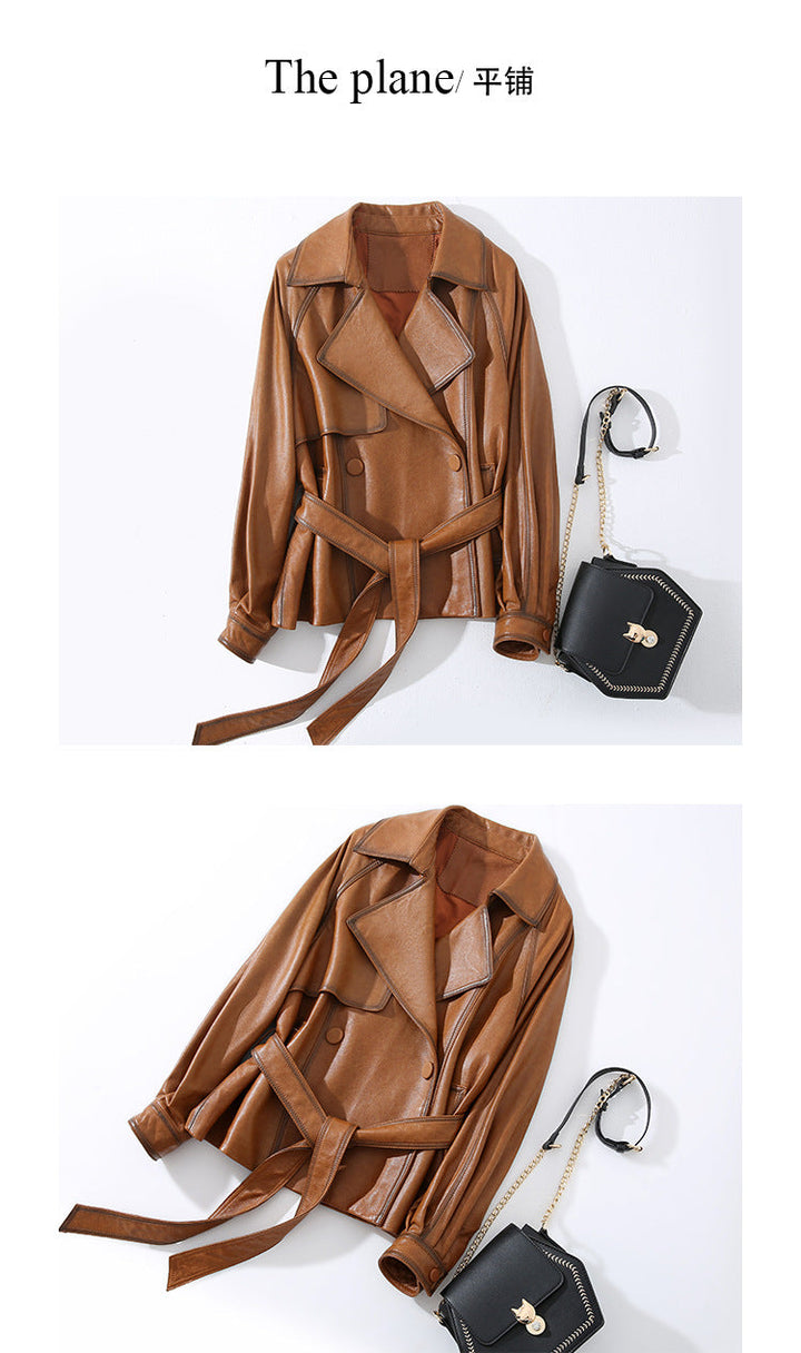 Vaagoon NobleSkin Leather Women's Short Style Jacket