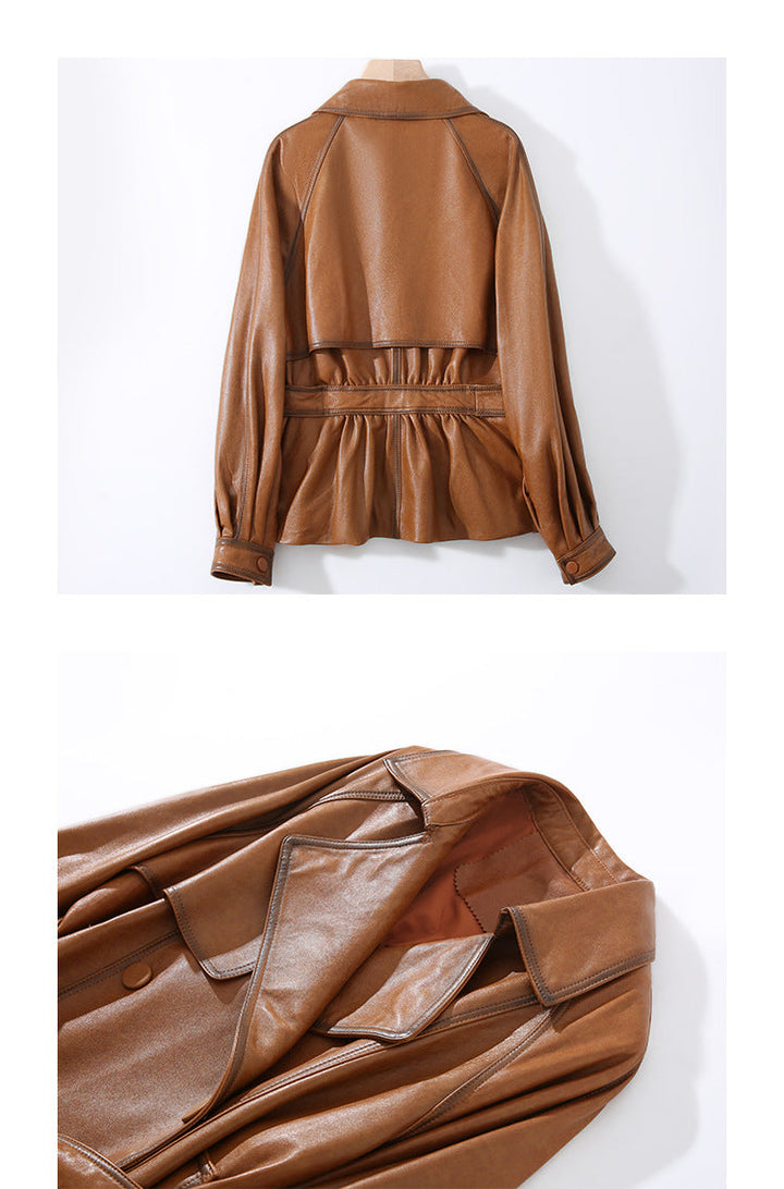 Vaagoon NobleSkin Leather Women's Short Style Jacket