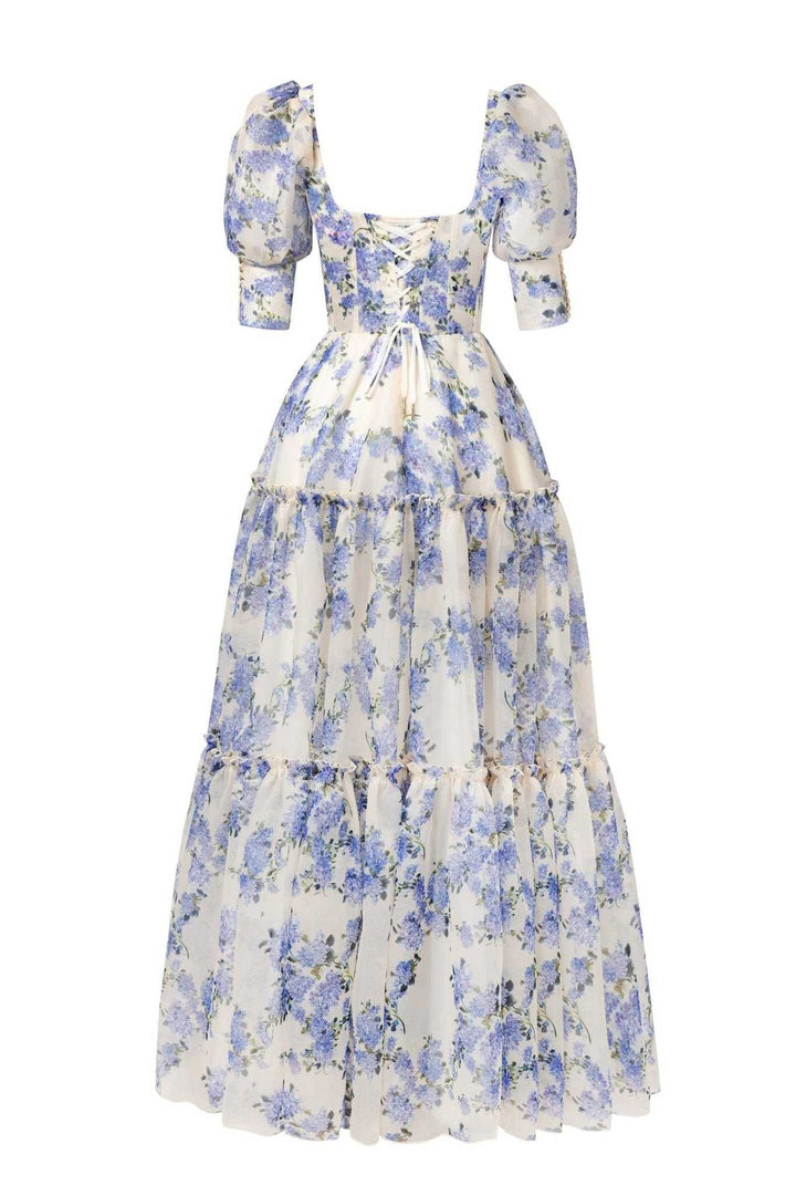 Vaagoon Diana Princess Puff Sleeve Long Summer Dress