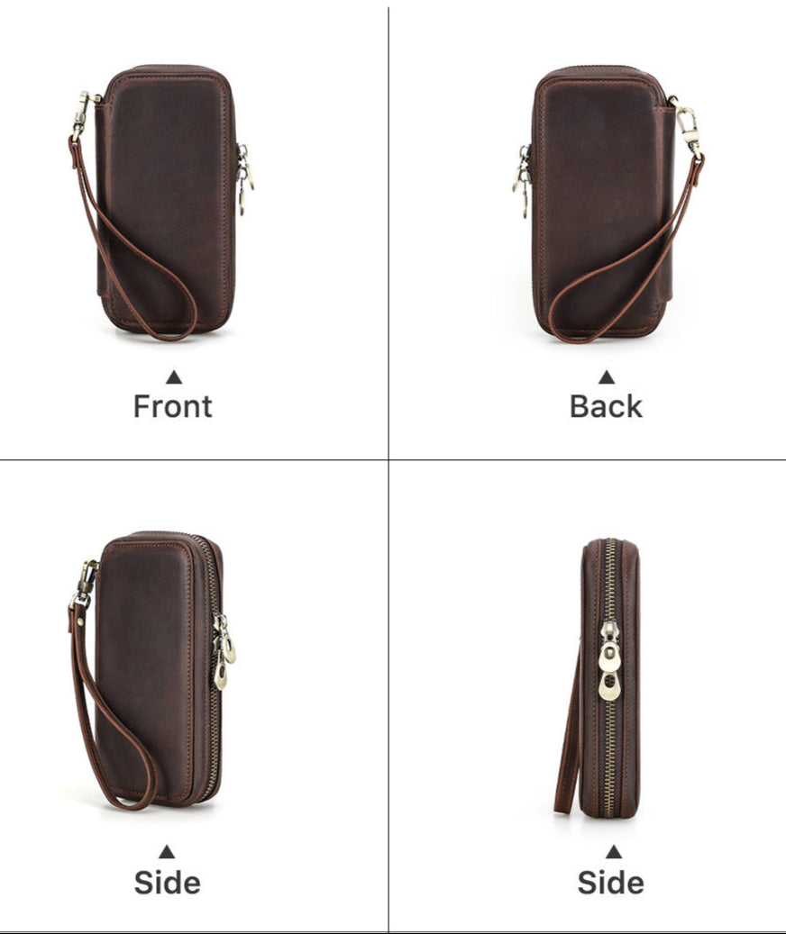 Vaagoon Compact Leather Watch Case