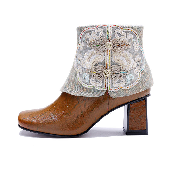 Vaagoon RetroBuckle Sheepskin Fashion Boots