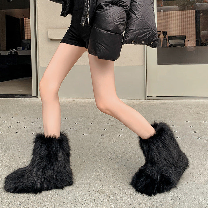 Vaagoon Arctic Fox Fur Boots