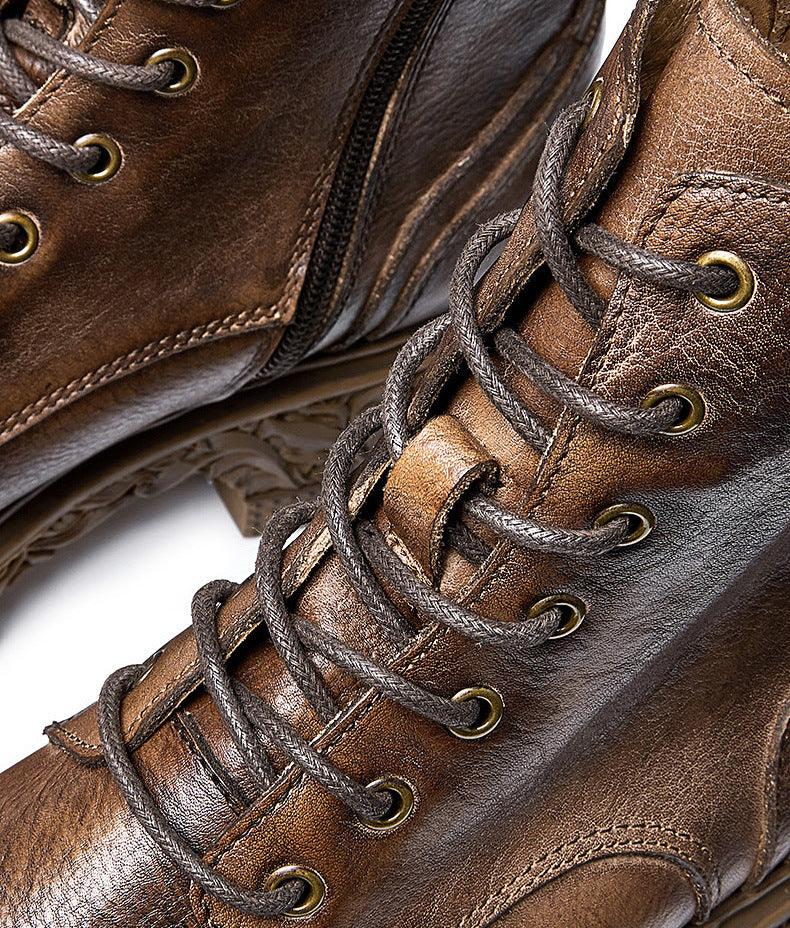 VAAGOON Gentle Retro Zipper Martin Boots