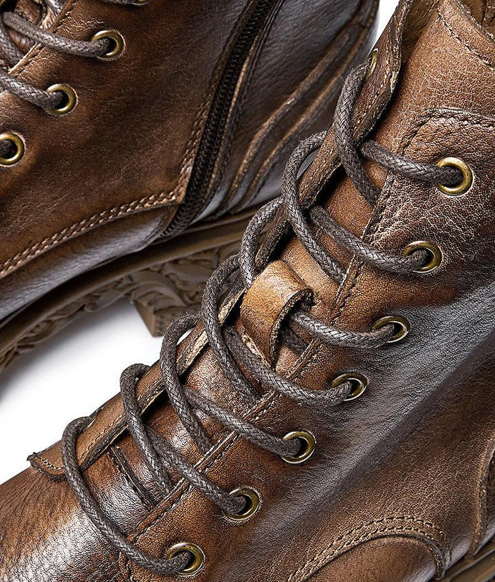 VAAGOON Gentle Retro Zipper Martin Boots