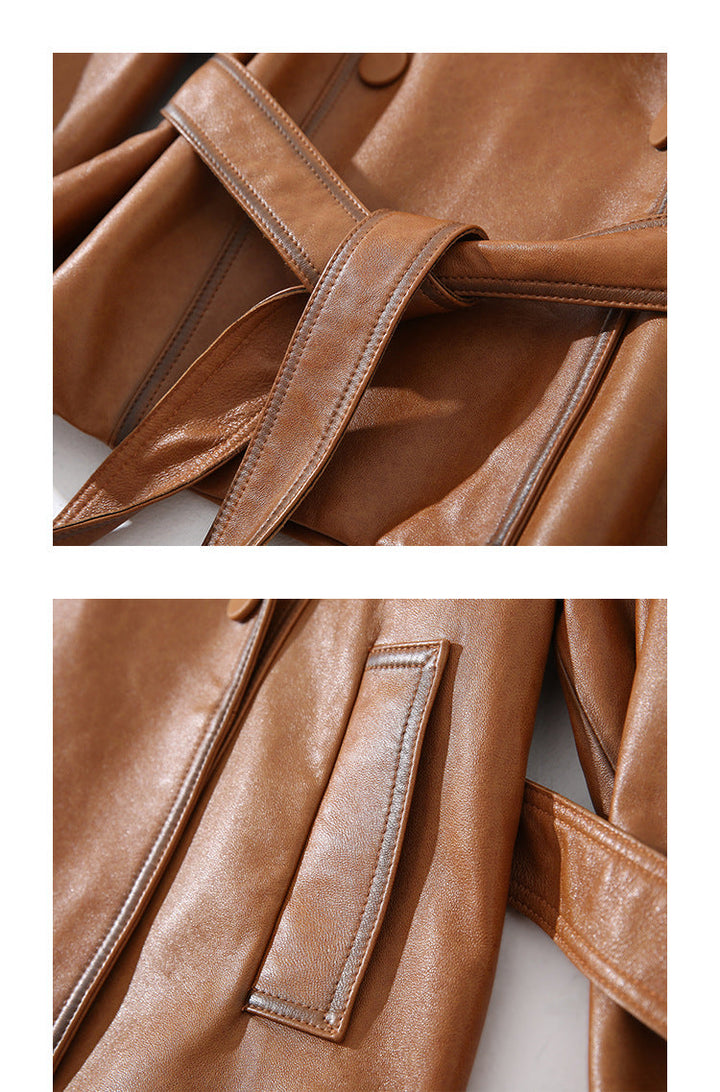 Vaagoon NobleSkin Leather Women's Short Style Jacket