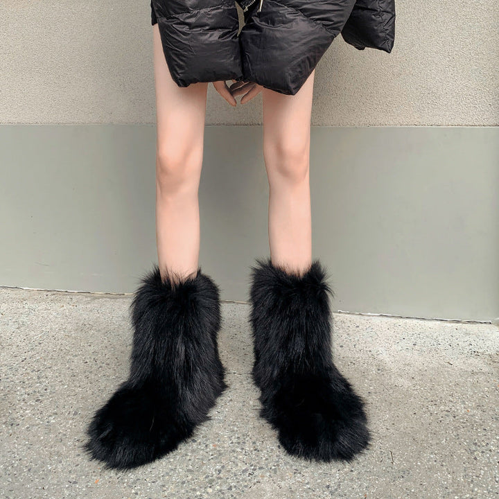 Vaagoon Arctic Fox Fur Boots