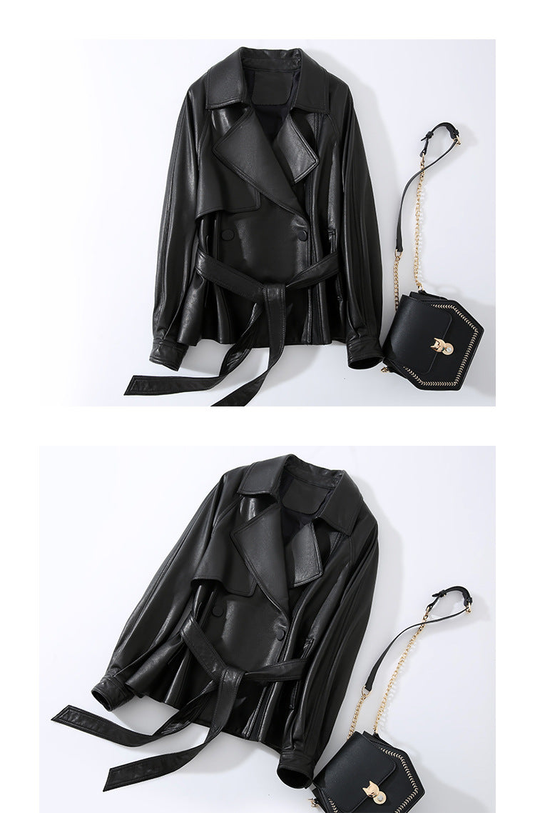 Vaagoon NobleSkin Leather Women's Short Style Jacket