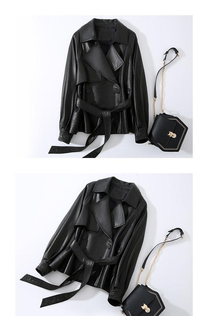 Vaagoon NobleSkin Leather Women's Short Style Jacket