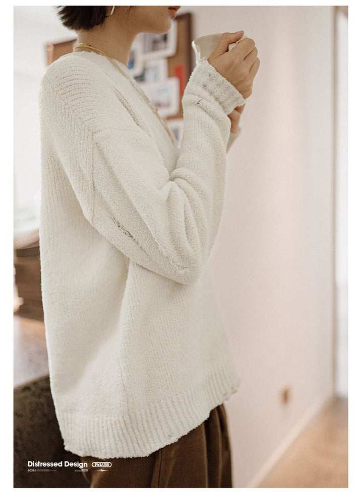 VAAGOON Distressed Design Sweater