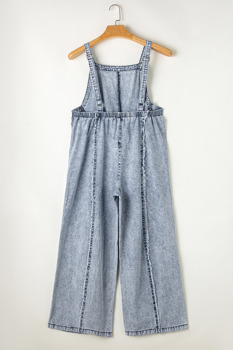 VAAGOON BALCA DENIM JUMPSUIT