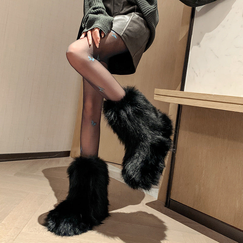Vaagoon Arctic Fox Fur Boots