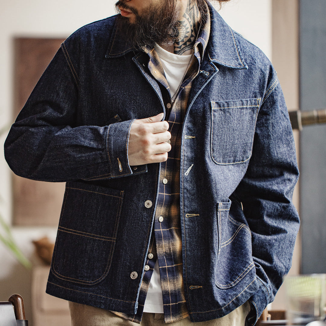 VAAGOON DENIM 4-POCKETS COAT