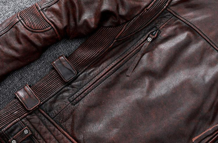 VAAGOON BRAWTA DECO LEATHER JACKET
