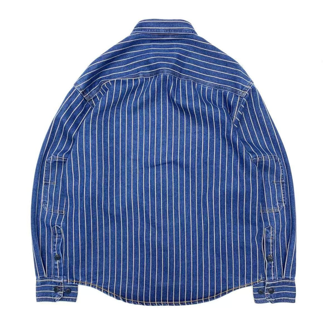 Vaagoon Blue Grid Retro Fit Shirt