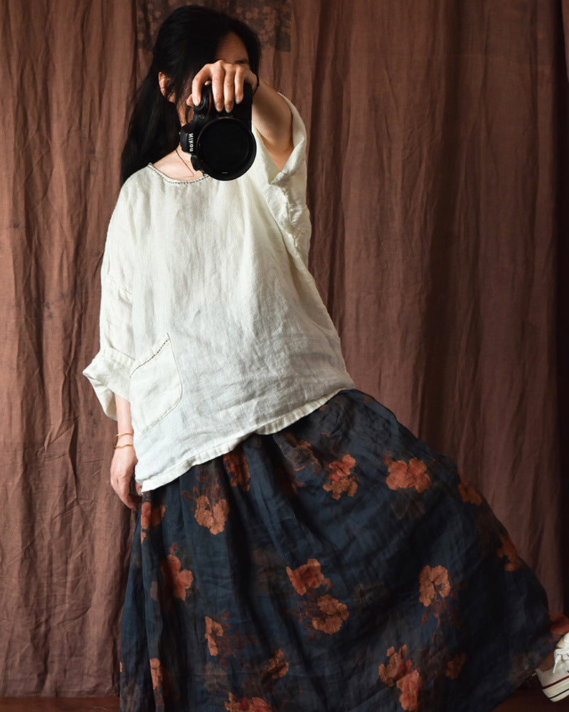 VAAGOON RETRO FLORA SKIRT