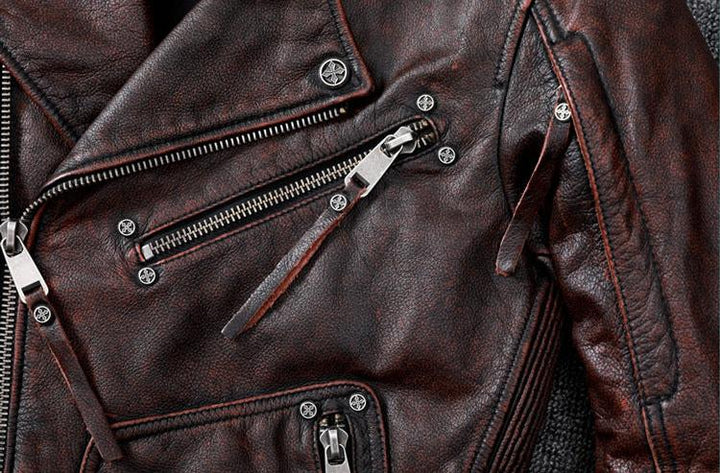 VAAGOON BRAWTA DECO LEATHER JACKET